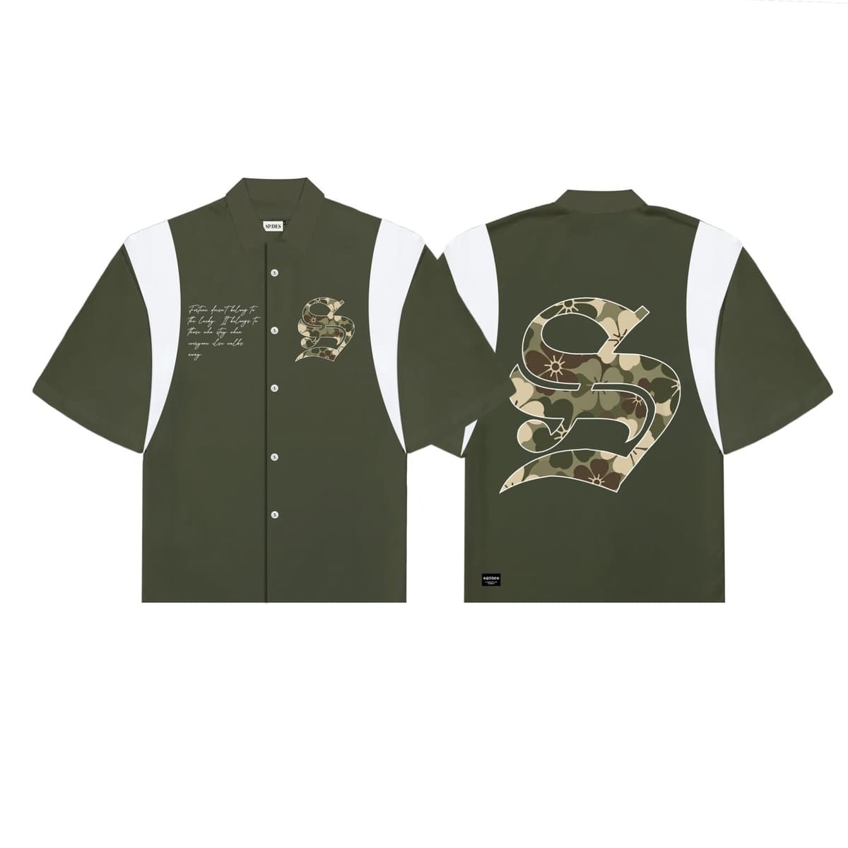 Spades Hostile Polo Zip Boxy Crop