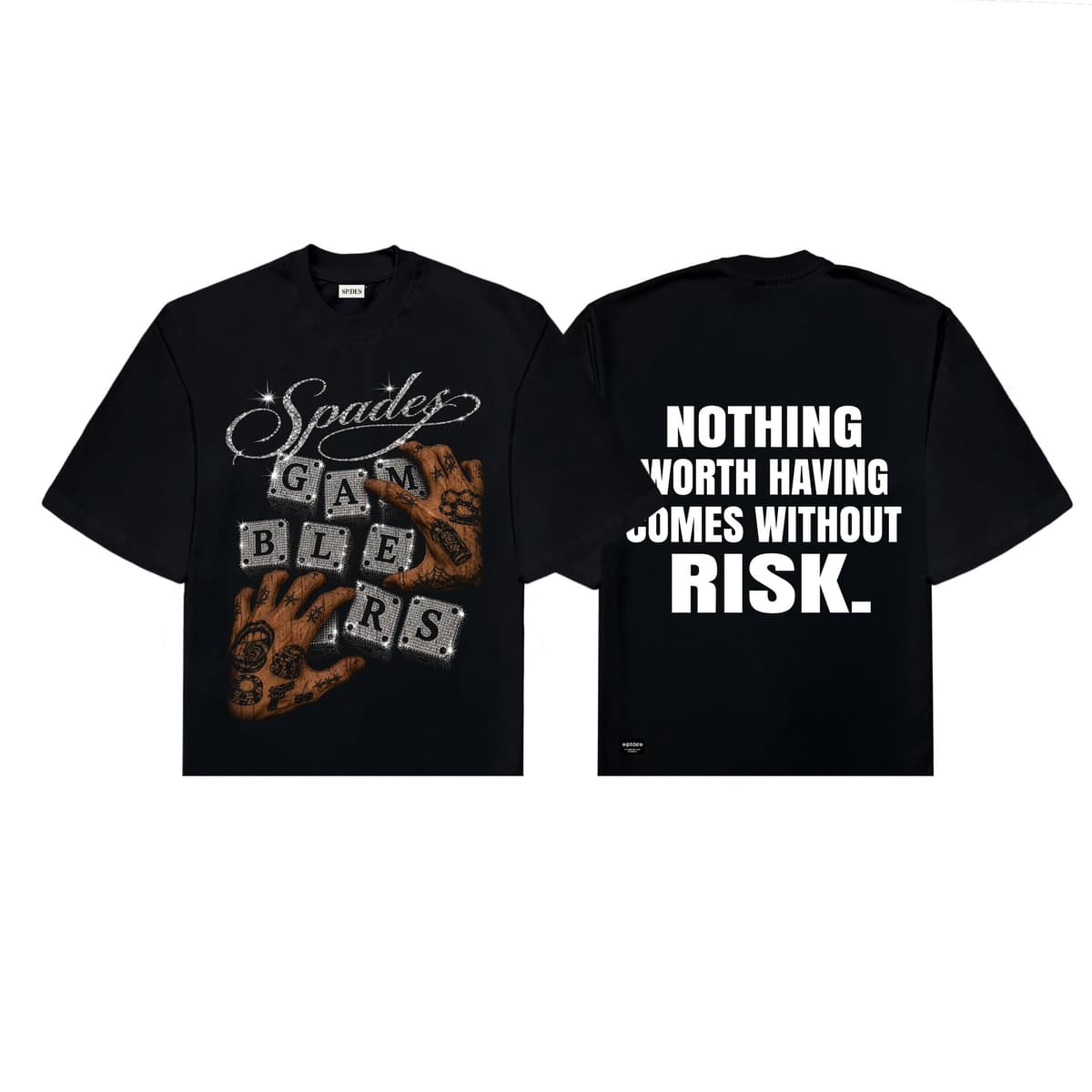 Spades No Limit Boxy Crop Tee