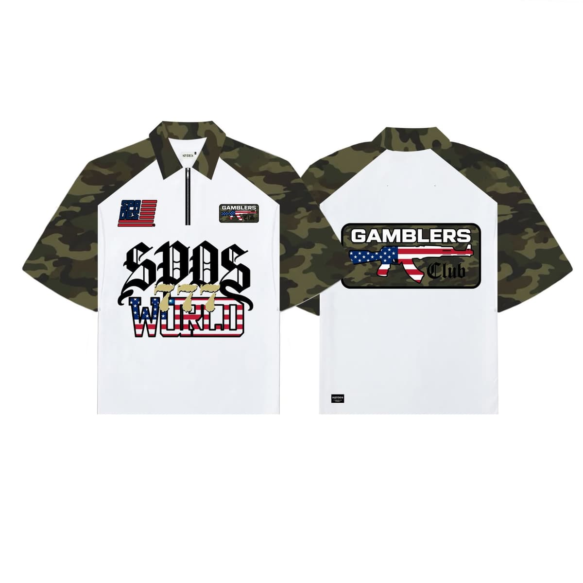 Spades Renegade Polo Zip Boxy Crop